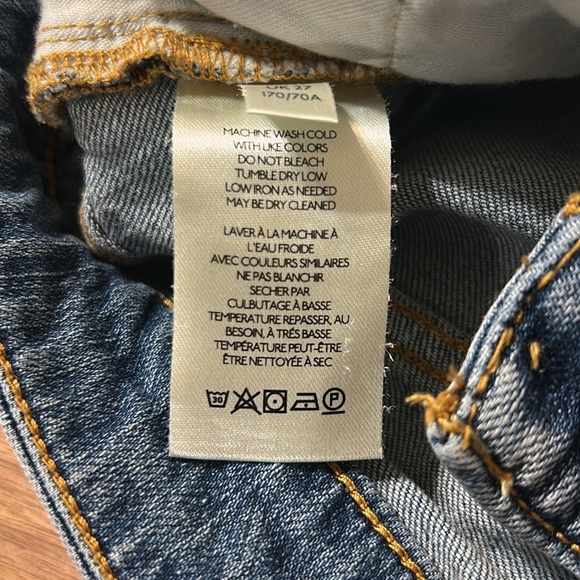 Anthropologie Pilcro Denim Blue Women's Shorts Distressed Size 27 - Picture 12 of 12